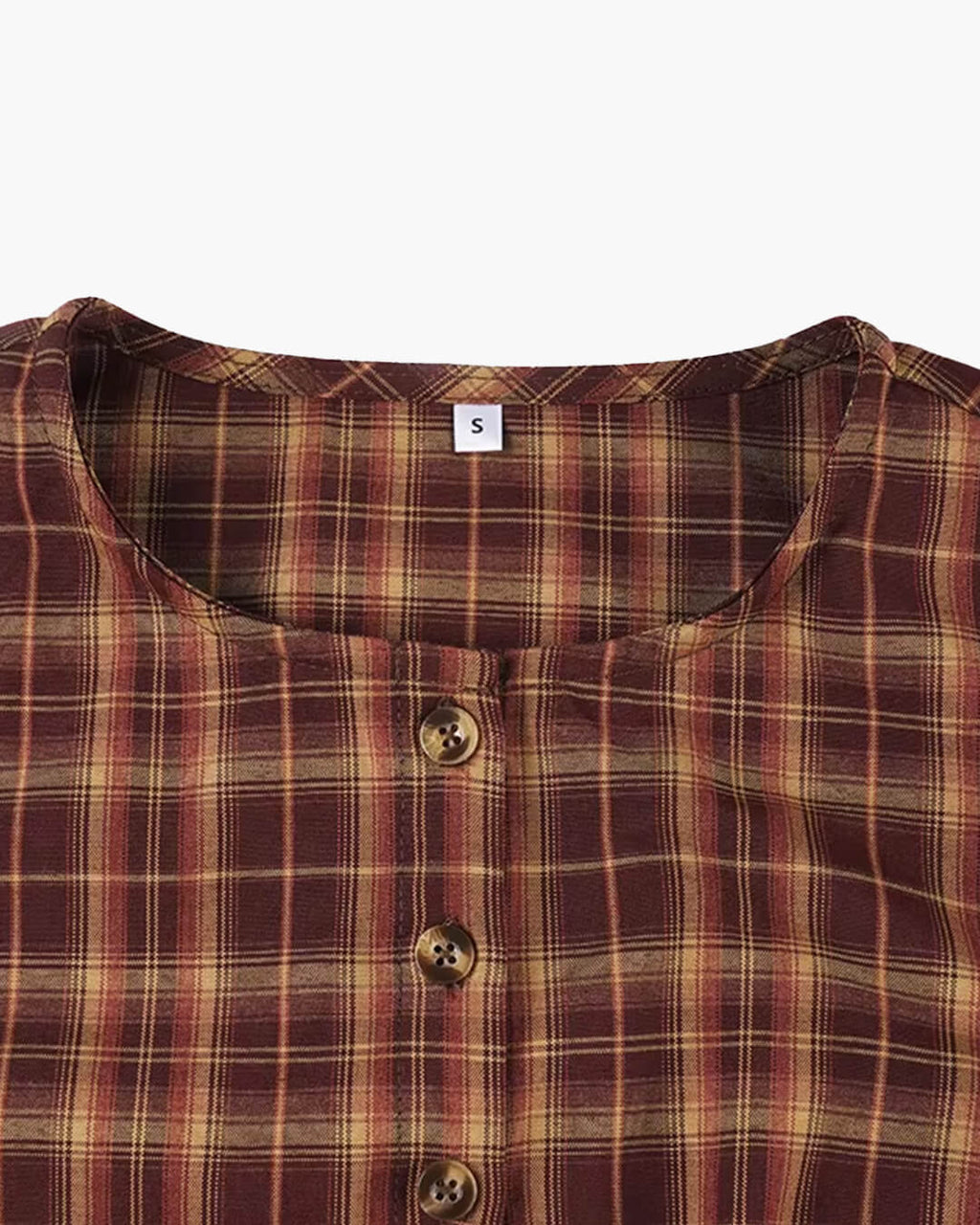 Amelia Long Sleeve Plaid Mini Dress