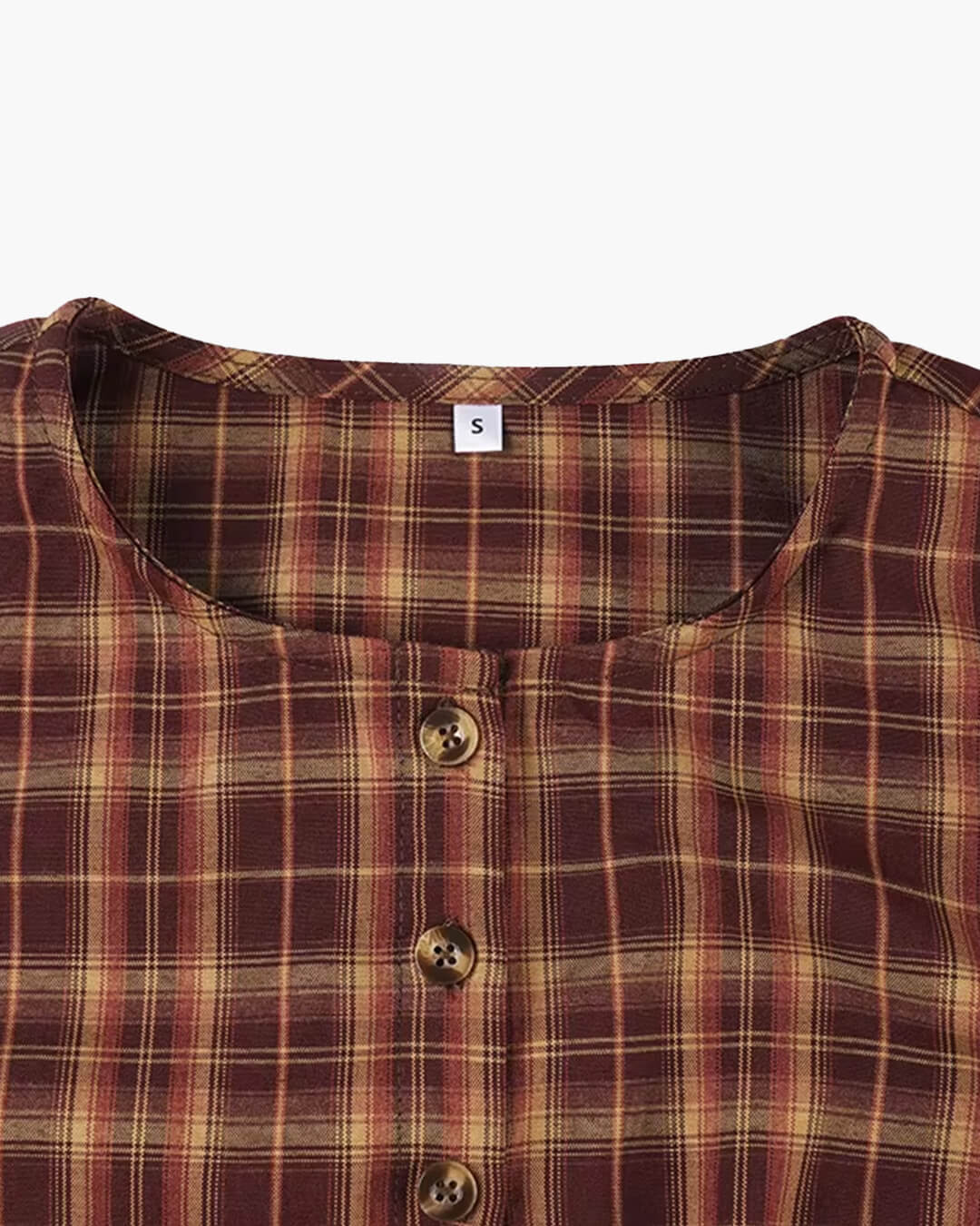 Amelia Long Sleeve Plaid Mini Dress