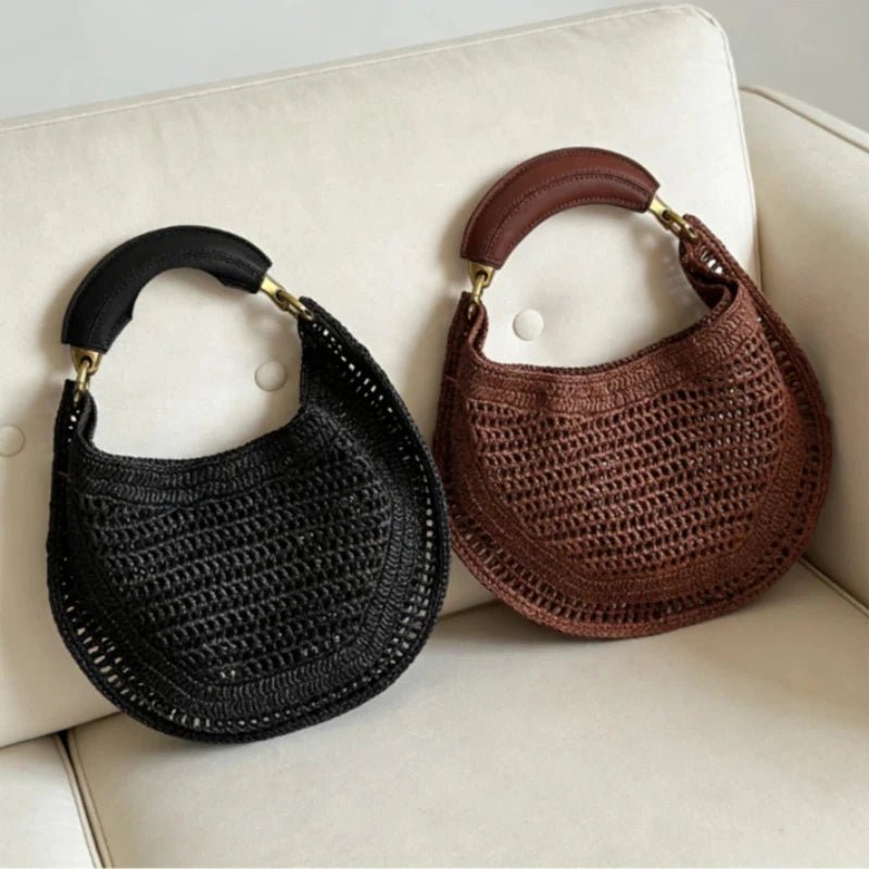 Amanda Crescent Woven Underarm Bag