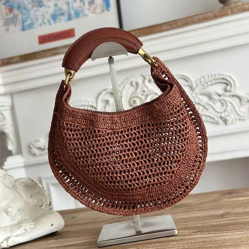 Amanda Crescent Woven Underarm Bag