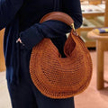Amanda Crescent Woven Underarm Bag