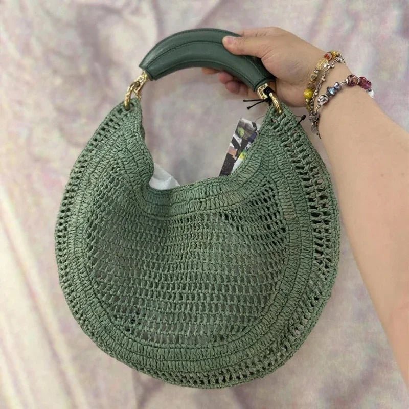 Amanda Crescent Woven Underarm Bag