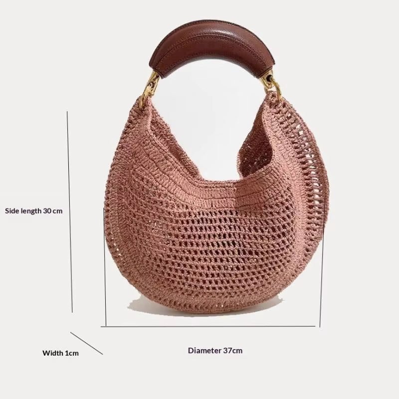 Amanda Crescent Woven Underarm Bag