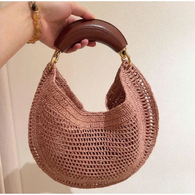 Amanda Crescent Woven Underarm Bag
