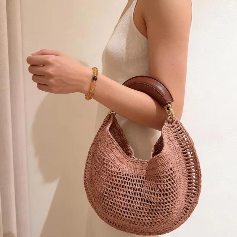 Amanda Crescent Woven Underarm Bag