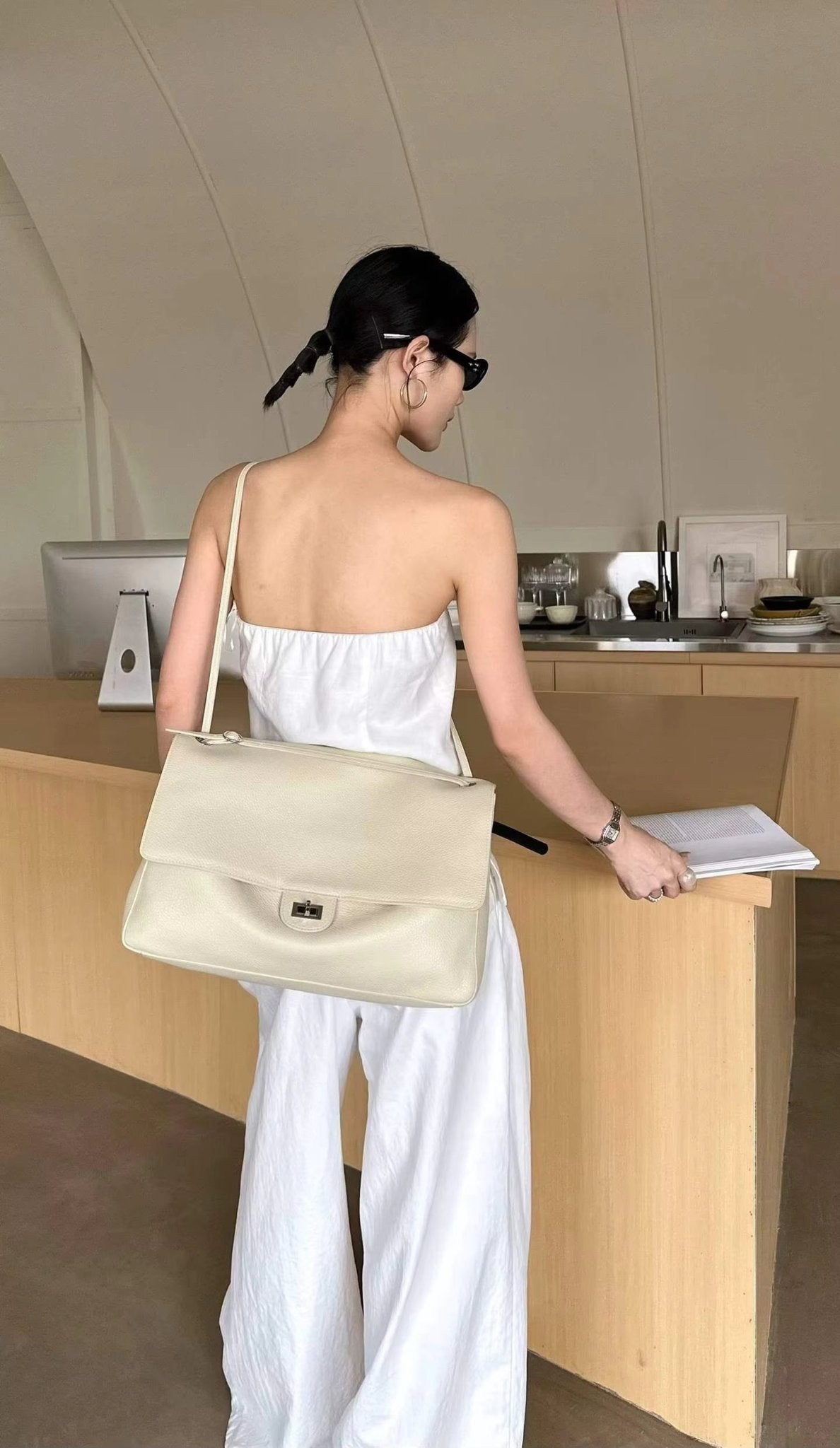 Anne Chevron Crossbody Bag