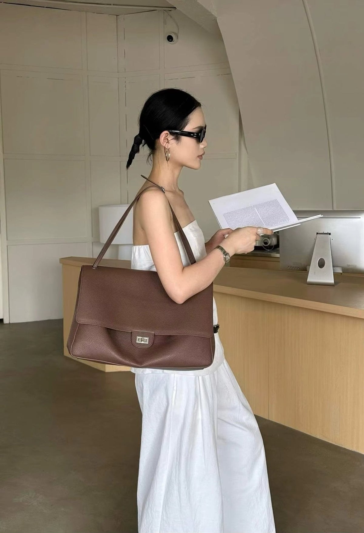 Anne Chevron Crossbody Bag