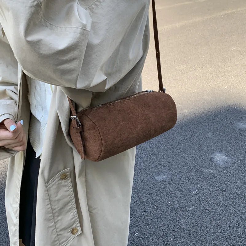 Beatrice Faux Suede Pillow Hobo Bag