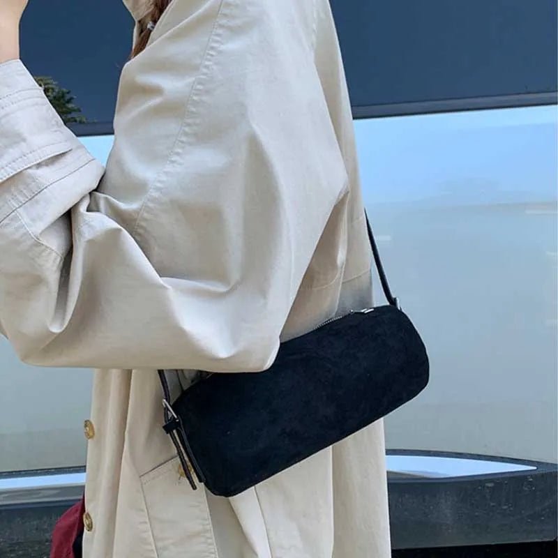 Beatrice Faux Suede Pillow Hobo Bag