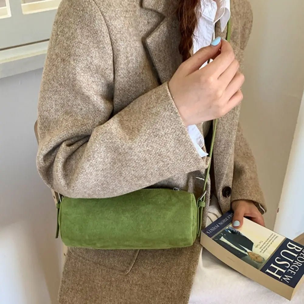 Beatrice Faux Suede Pillow Hobo Bag