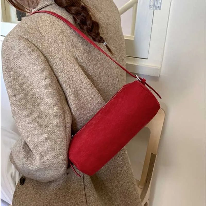 Beatrice Faux Suede Pillow Hobo Bag