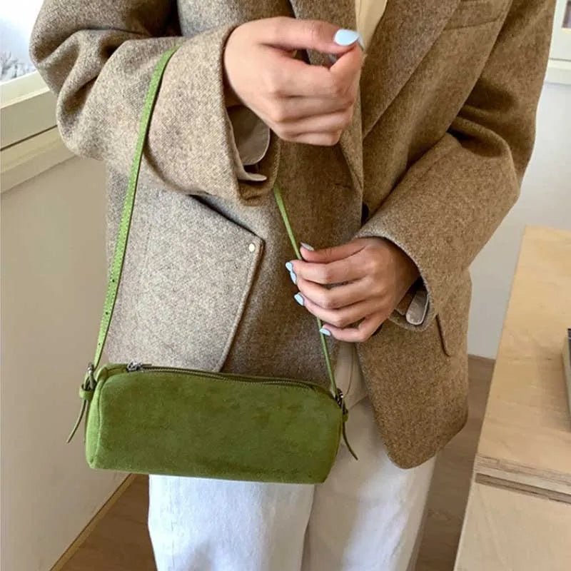 Beatrice Faux Suede Pillow Hobo Bag