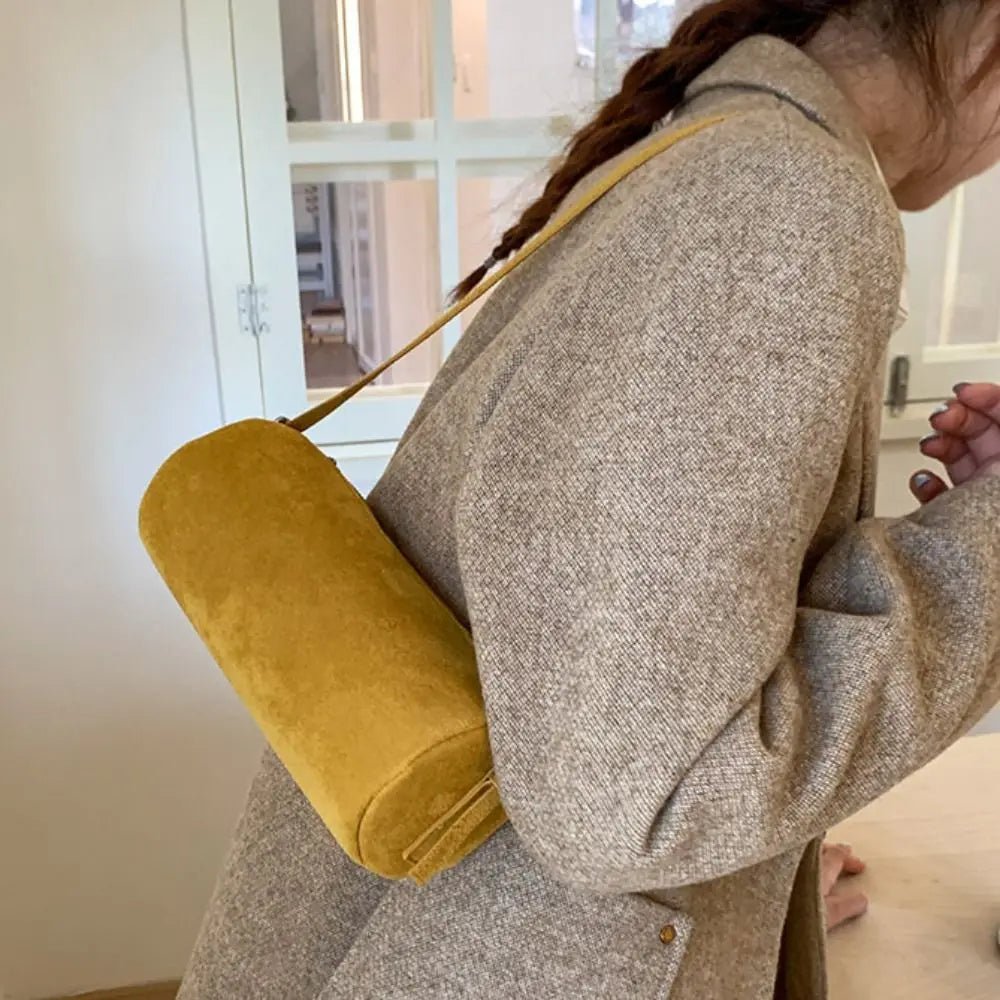 Beatrice Faux Suede Pillow Hobo Bag