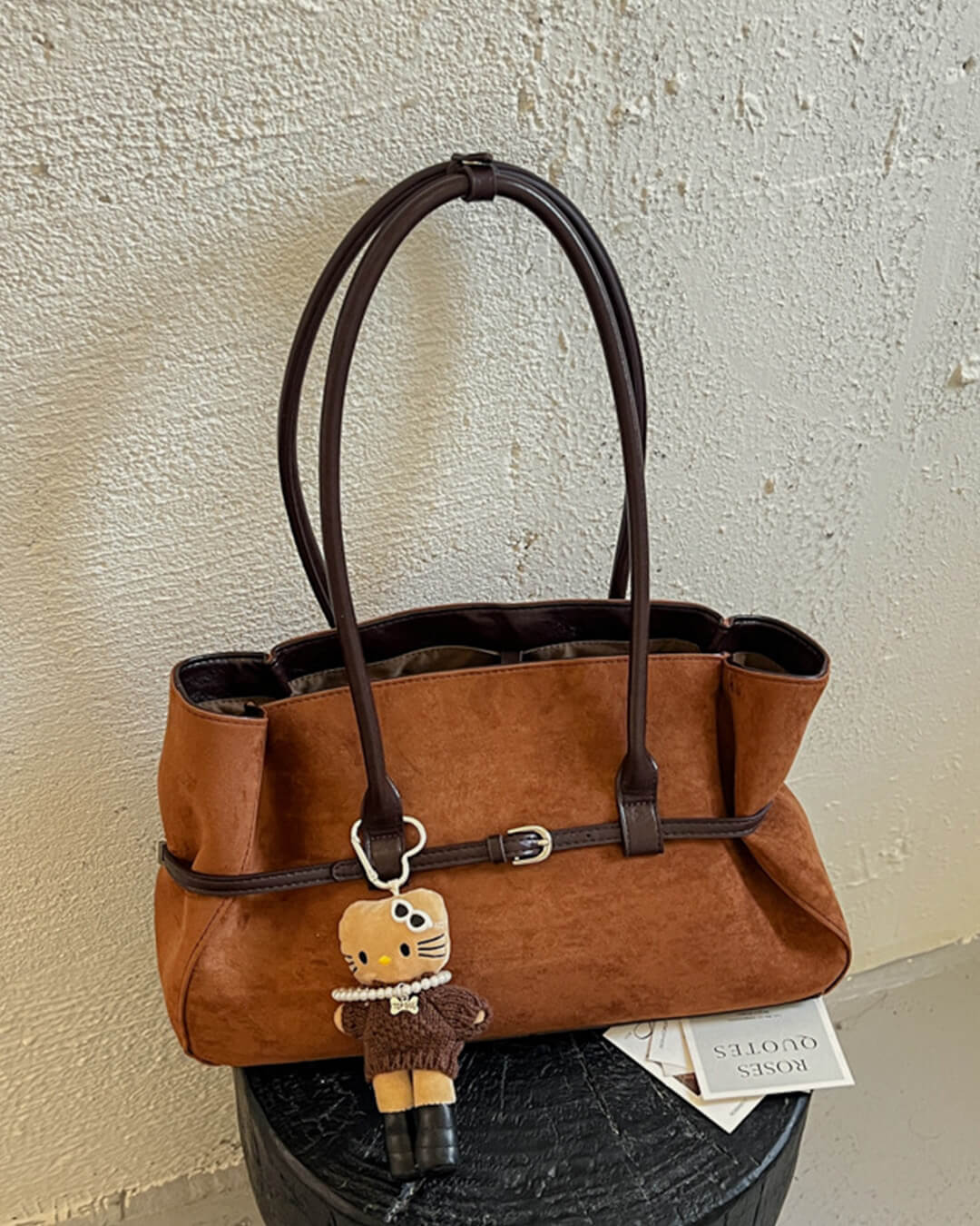 Briana Belted Tote Bag