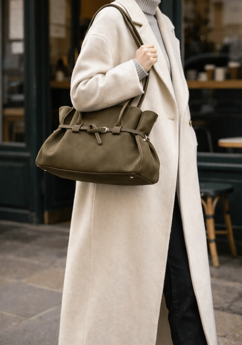 Briana Belted Tote Bag