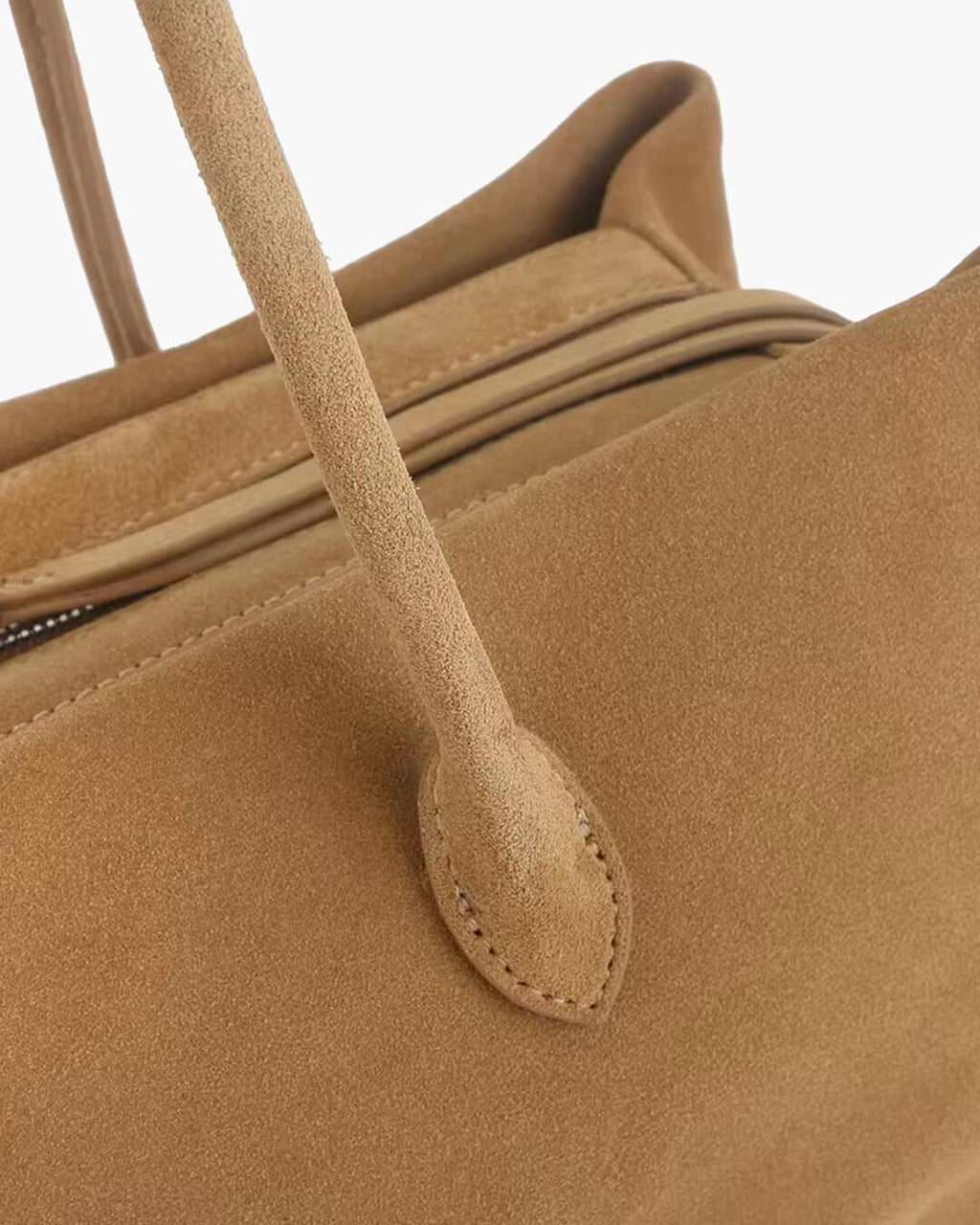 Carly Frosted Faux Suede Tote Bag