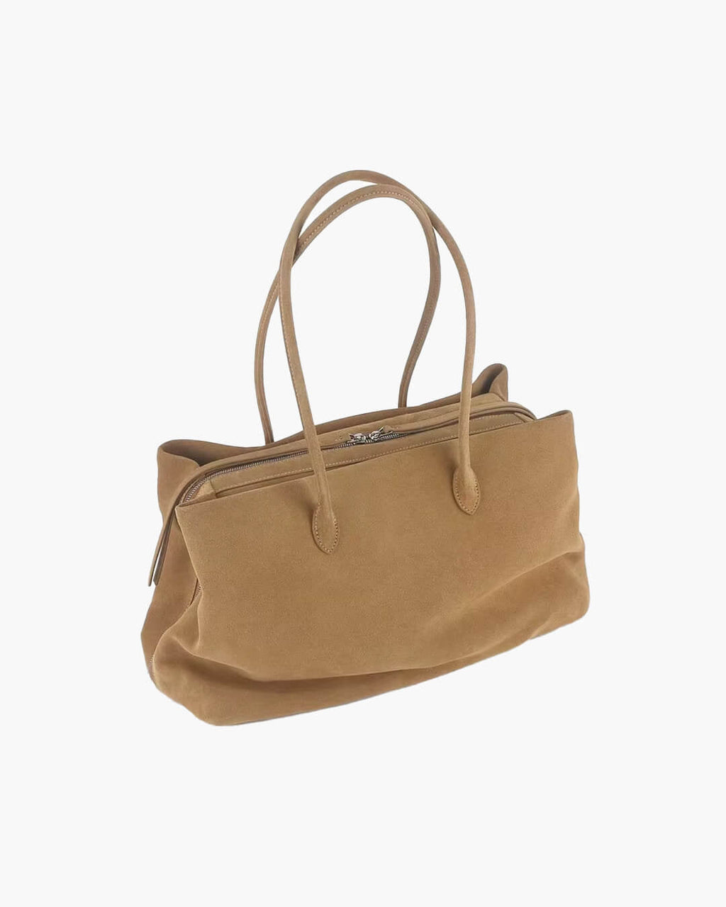 Carly Frosted Faux Suede Tote Bag