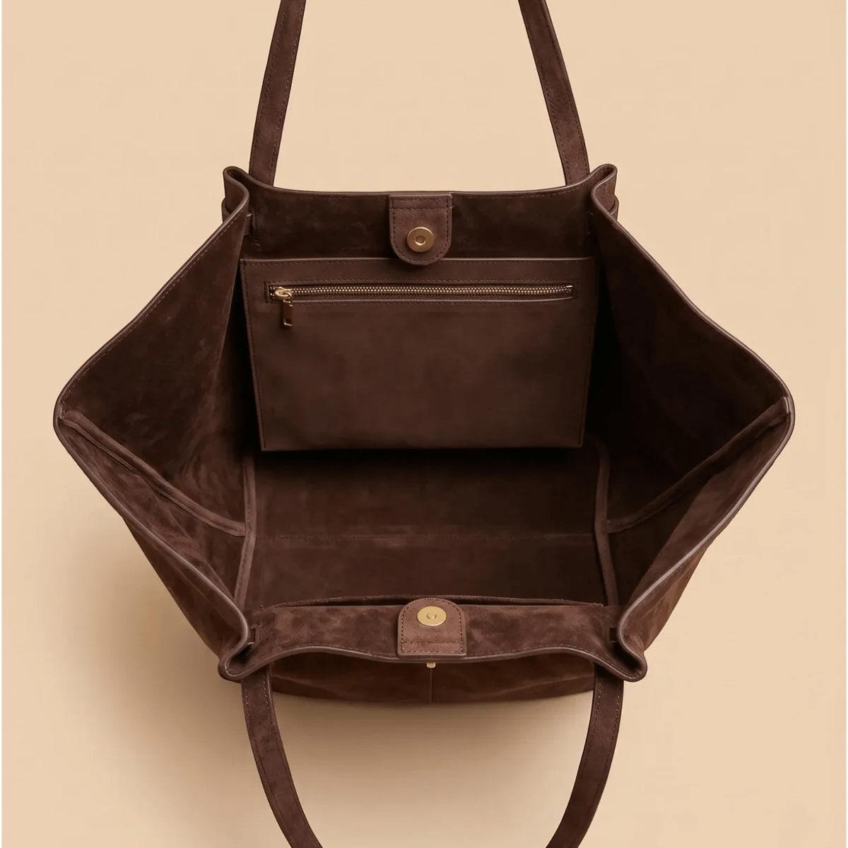 Dina Faux Suede Tote Bag