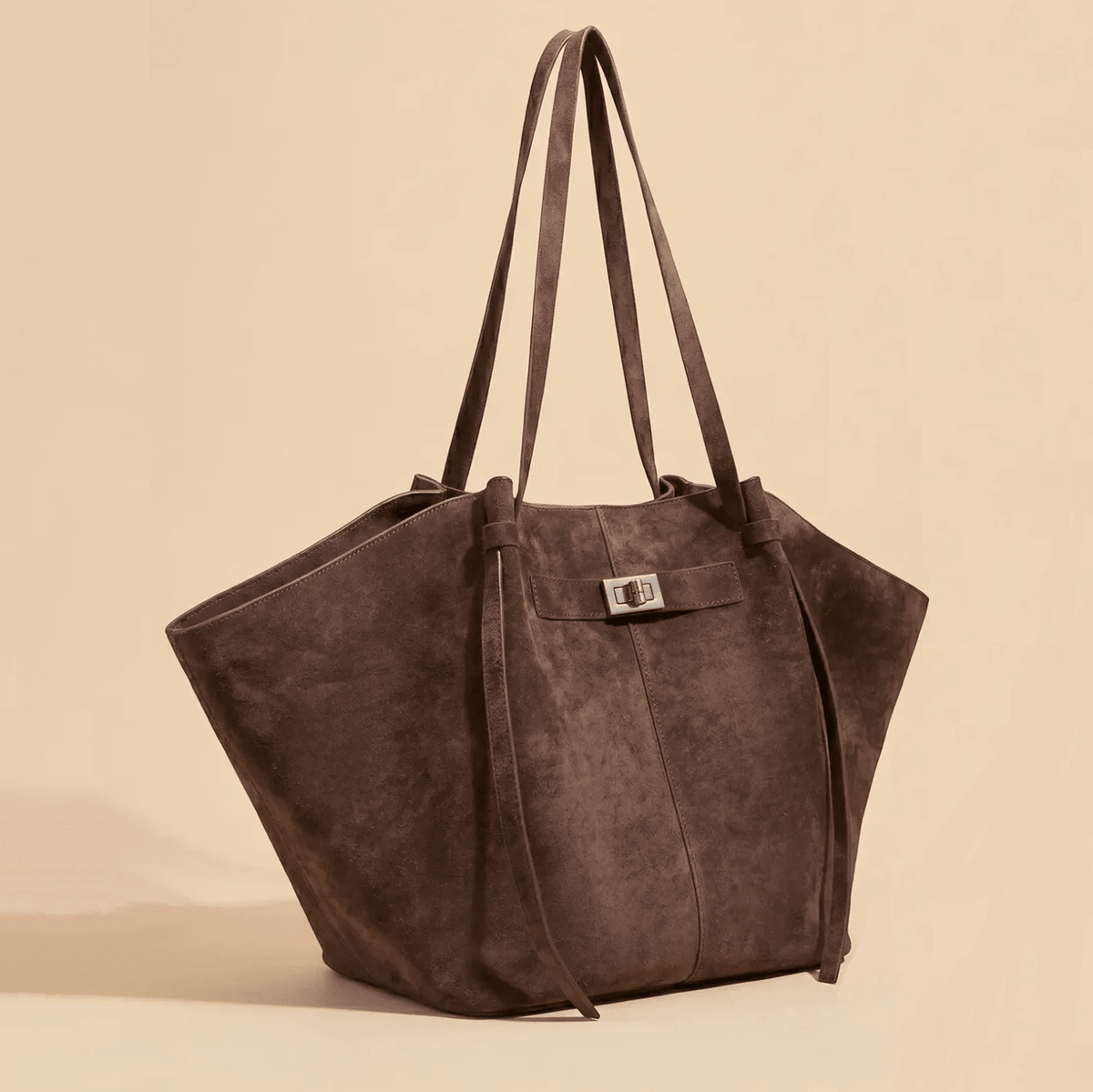 Dina Faux Suede Tote Bag