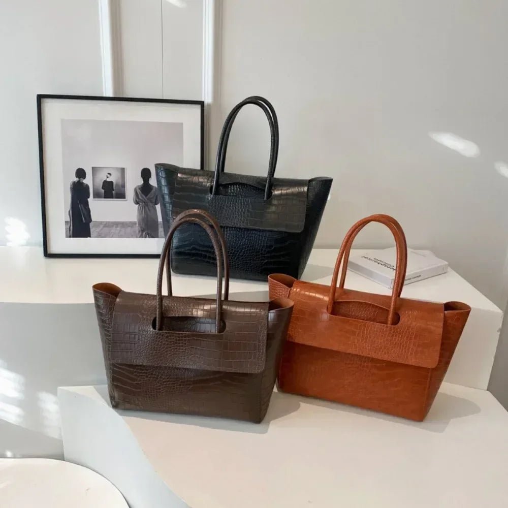 Jessica Embossed Vegan Leather Tote