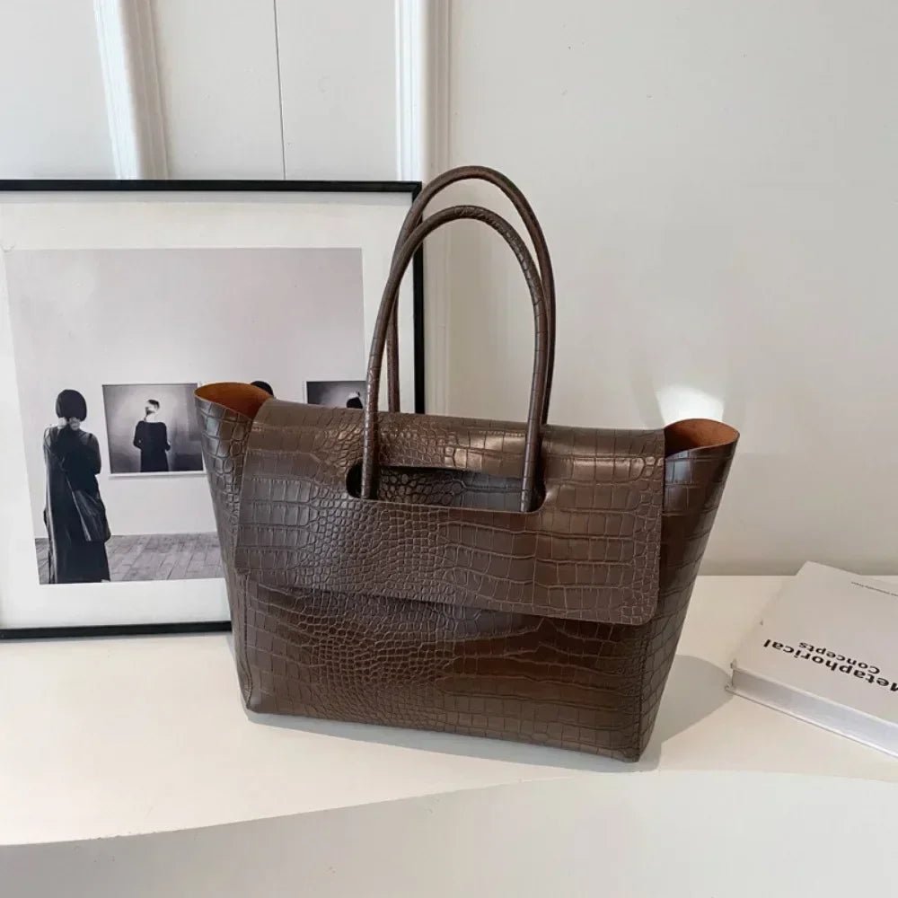 Jessica Embossed Vegan Leather Tote