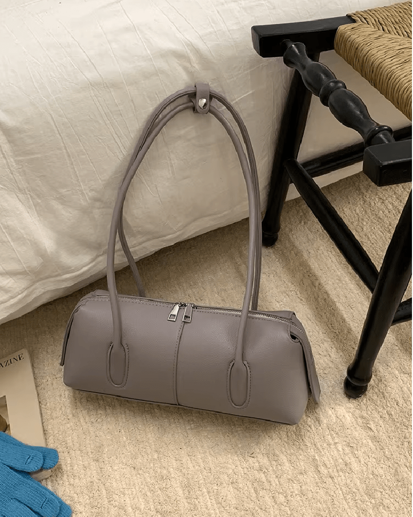 Julie Cylindrical Vegan Leather Shoulder Bag