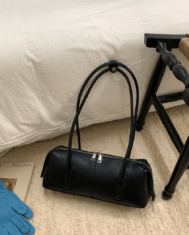 Julie Cylindrical Vegan Leather Shoulder Bag