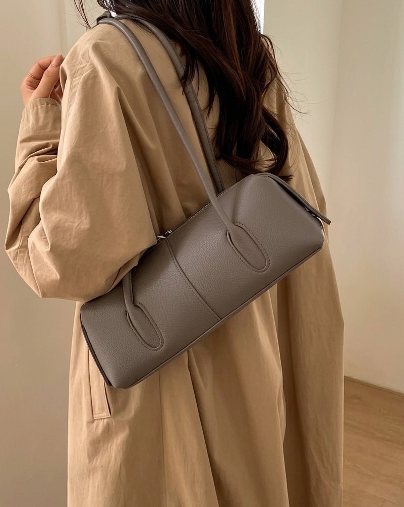 Julie Cylindrical Vegan Leather Shoulder Bag