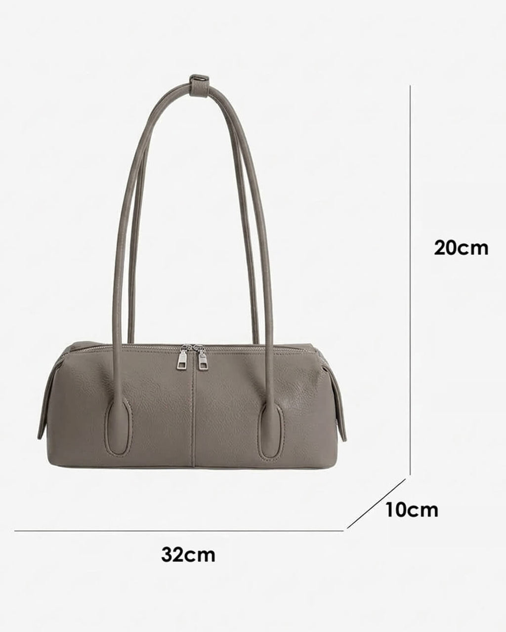 Julie Cylindrical Vegan Leather Shoulder Bag