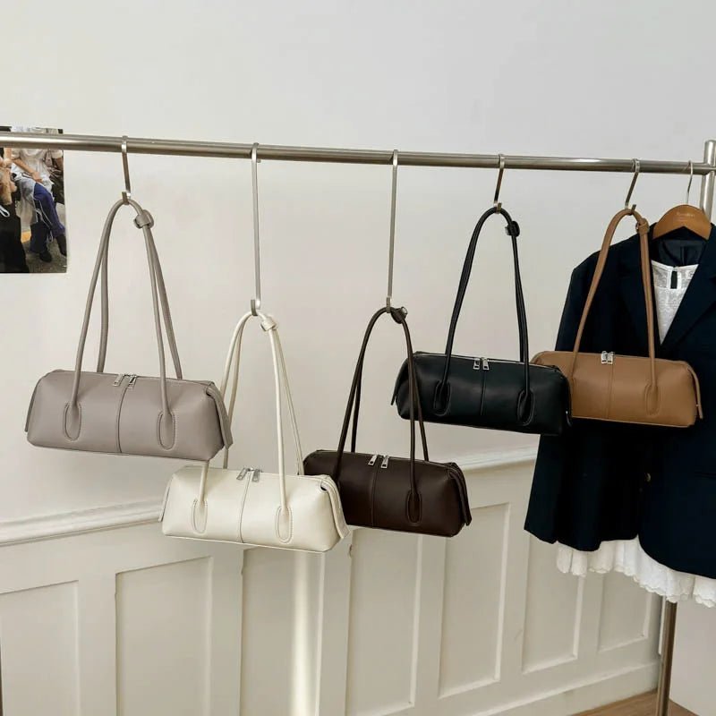 Julie Cylindrical Vegan Leather Shoulder Bag