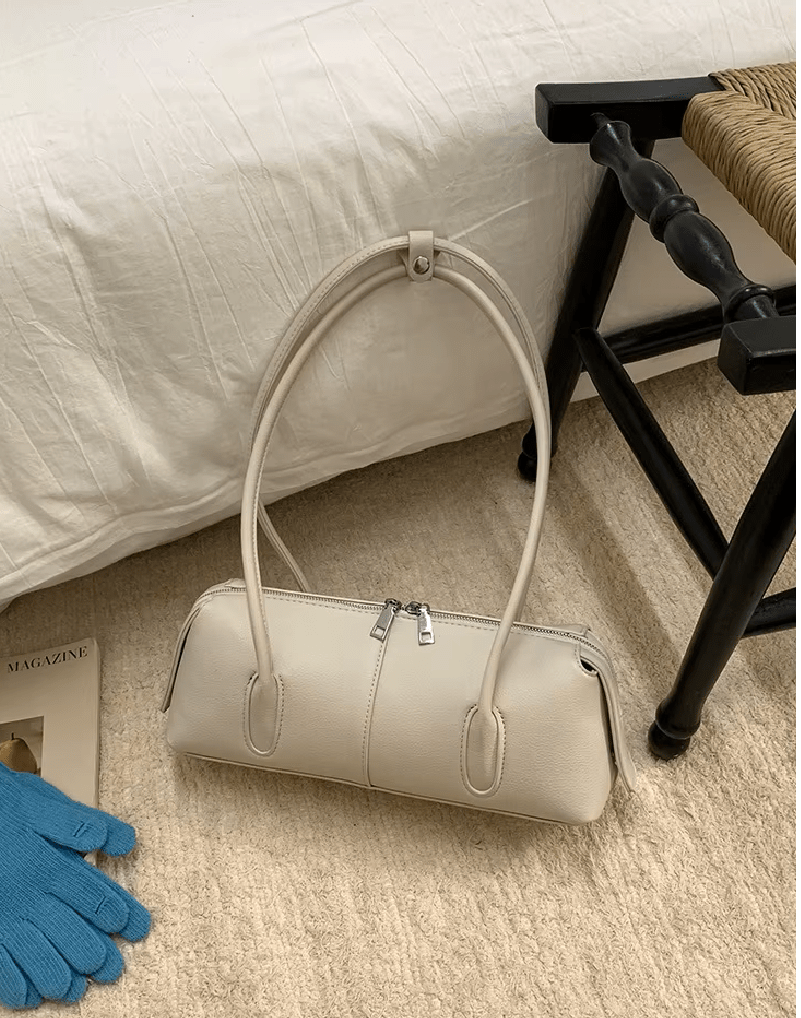 Julie Cylindrical Vegan Leather Shoulder Bag
