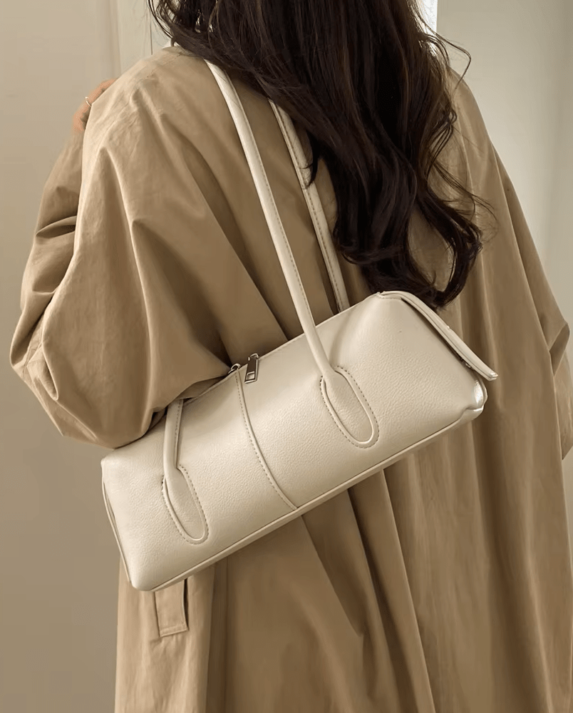 Julie Cylindrical Vegan Leather Shoulder Bag