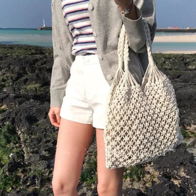 Margot Woven Beach Tote