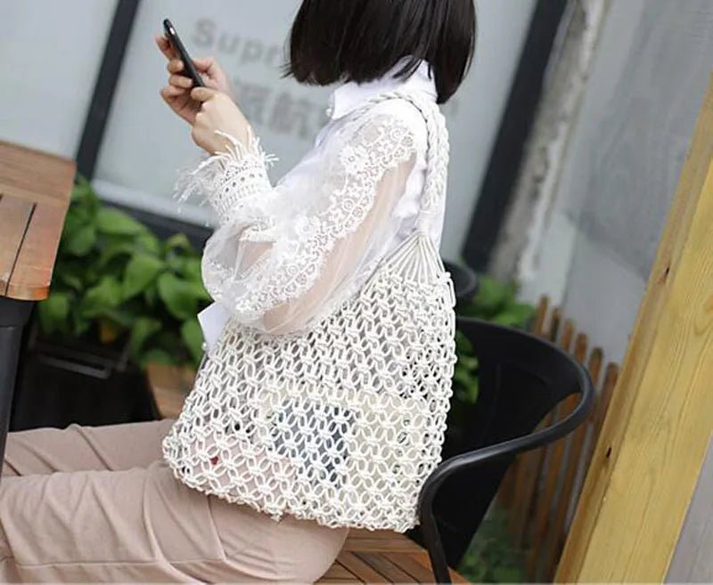 Margot Woven Beach Tote