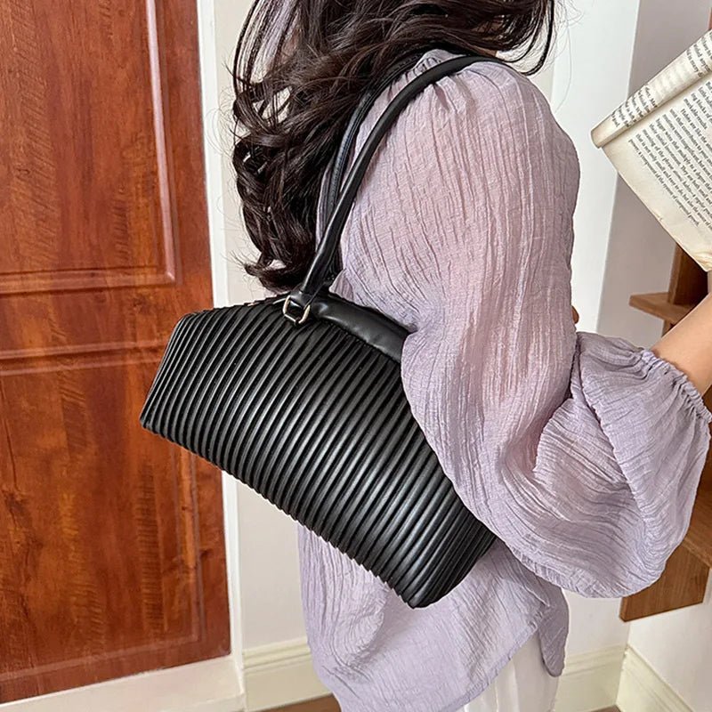 Mariana Pleated Shoulder Bag