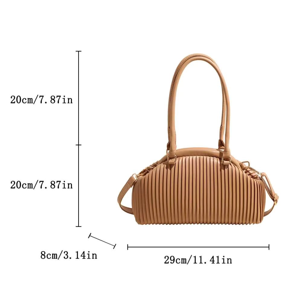 Mariana Pleated Shoulder Bag