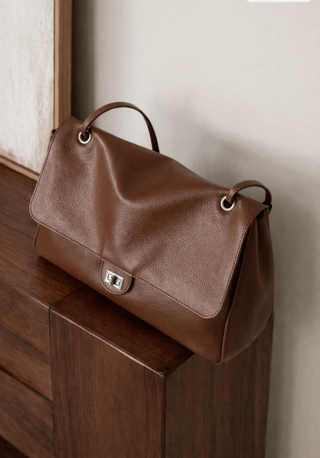 Miriam Crossbody Vegan Leather Shopper Bag