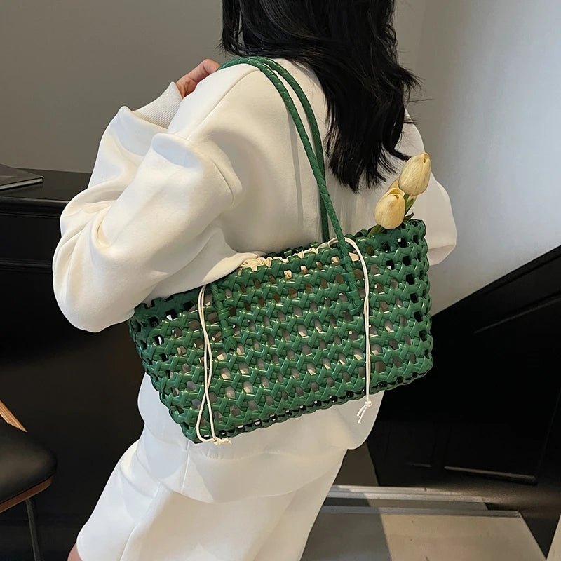 Claudia Hollowed Shoulder Tote