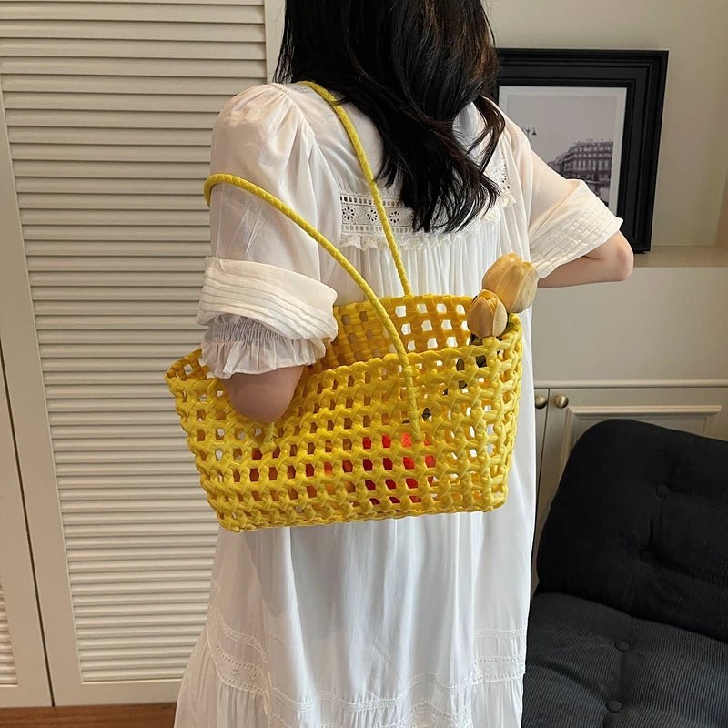 Claudia Hollowed Shoulder Tote