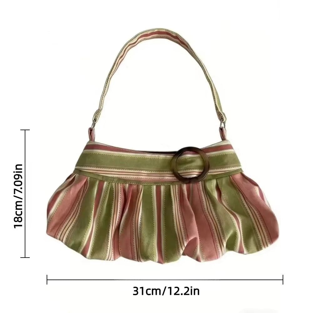 Sophia Striped Shoulder Bag