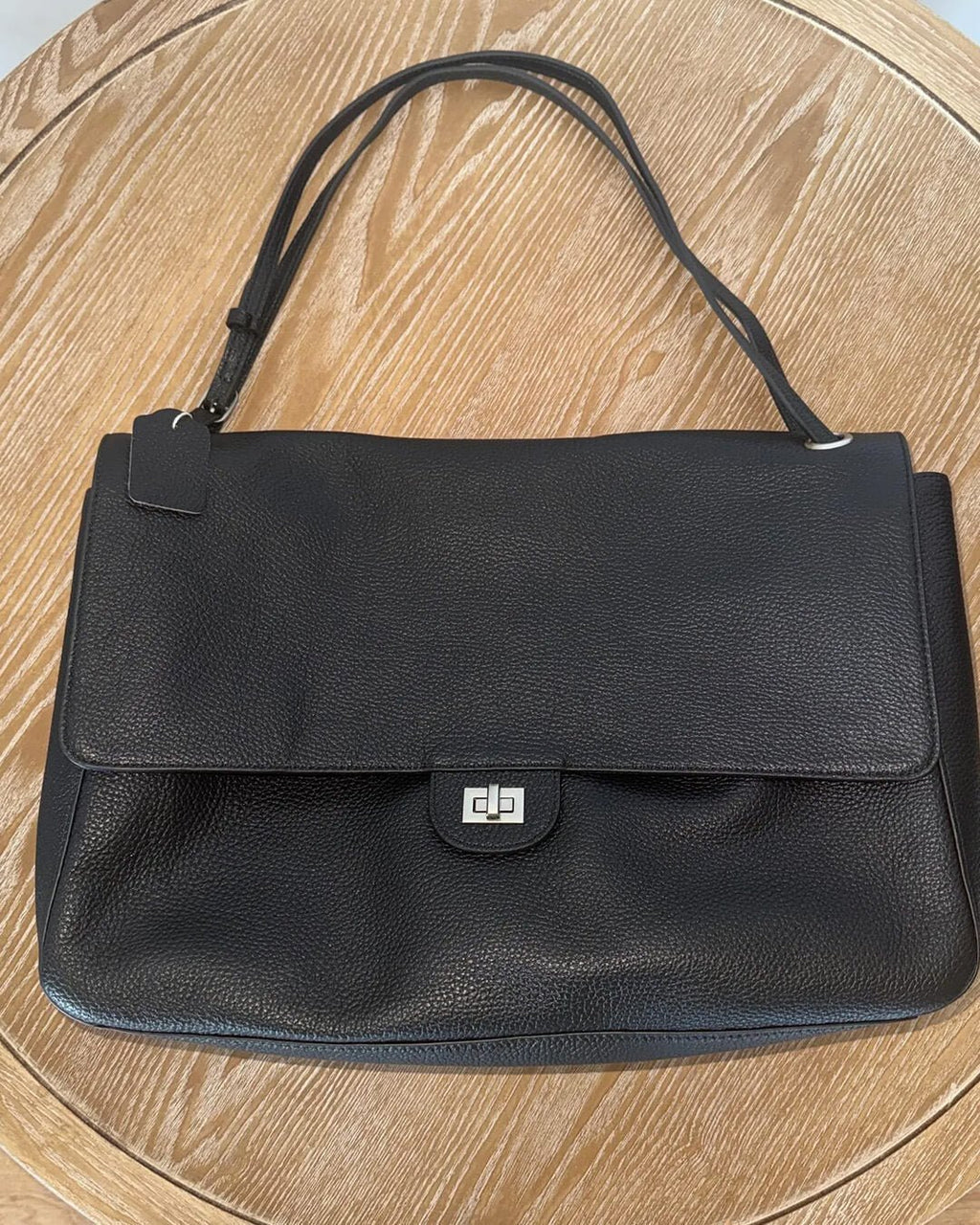 Carla Maxi Flap Vegan Leather Shoulder Bag