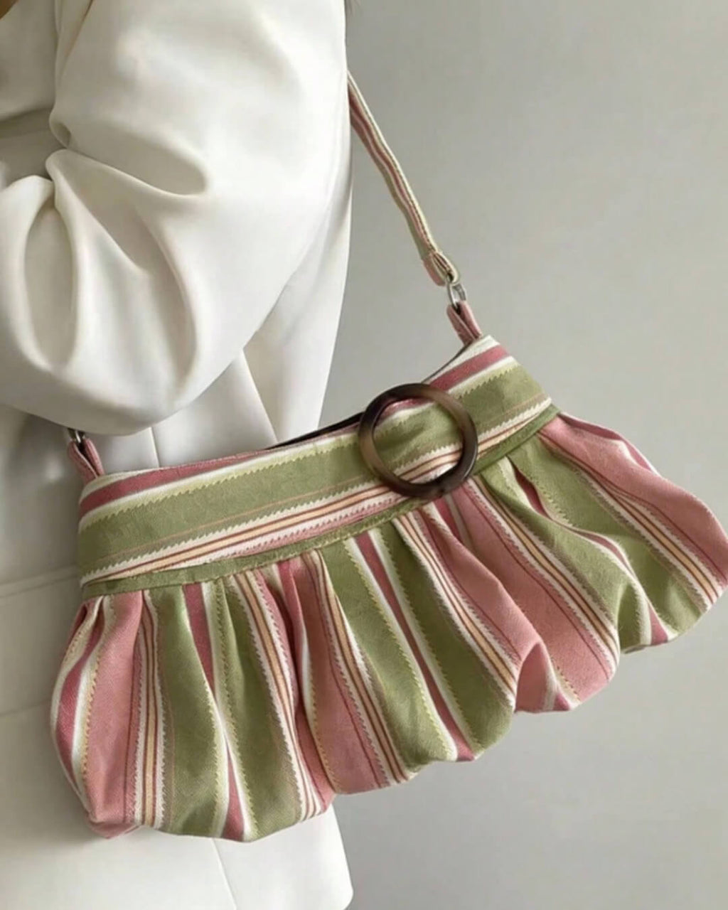 Sophia Striped Shoulder Bag