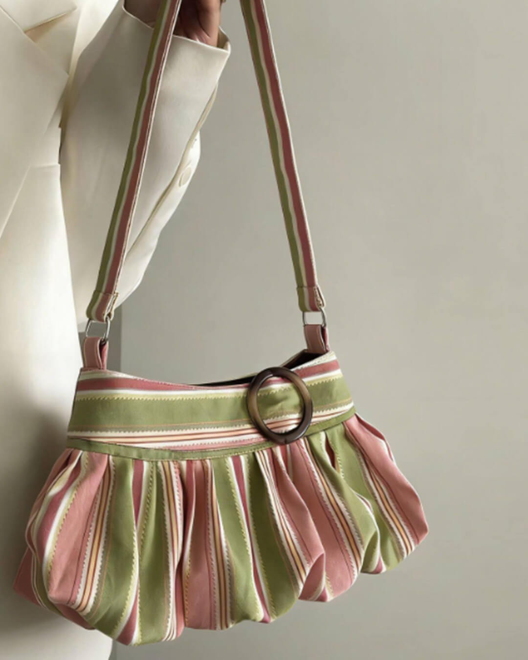 Sophia Striped Shoulder Bag