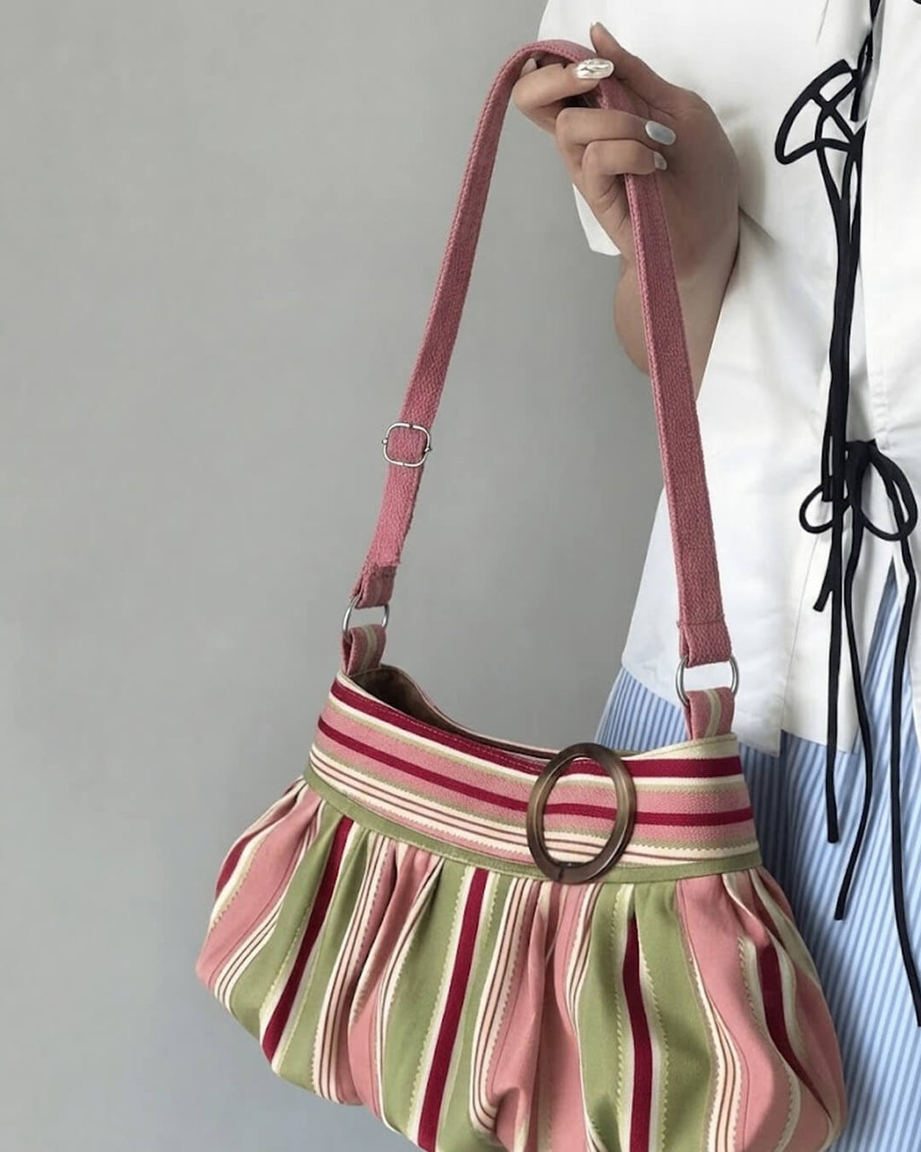 Sophia Striped Shoulder Bag