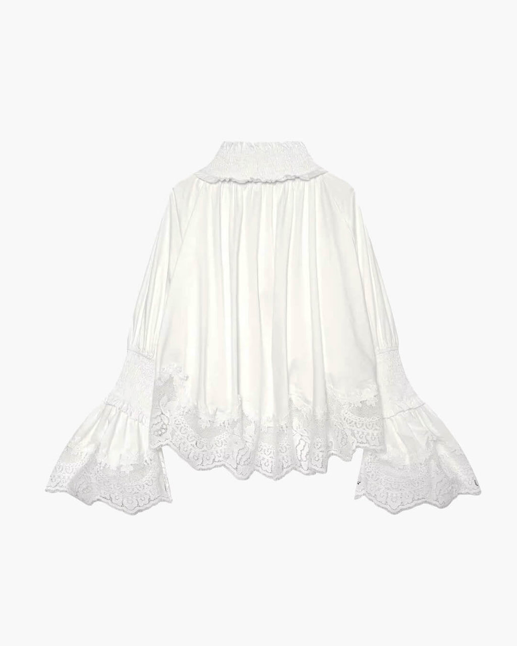 Annie Embroidery Lace Trim Blouse
