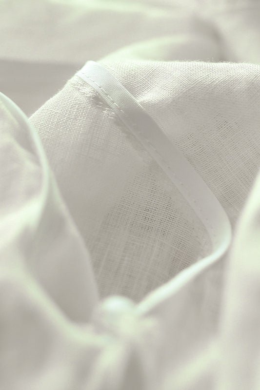 Beatrice Linen Loose Fit Long Sleeve Blouse