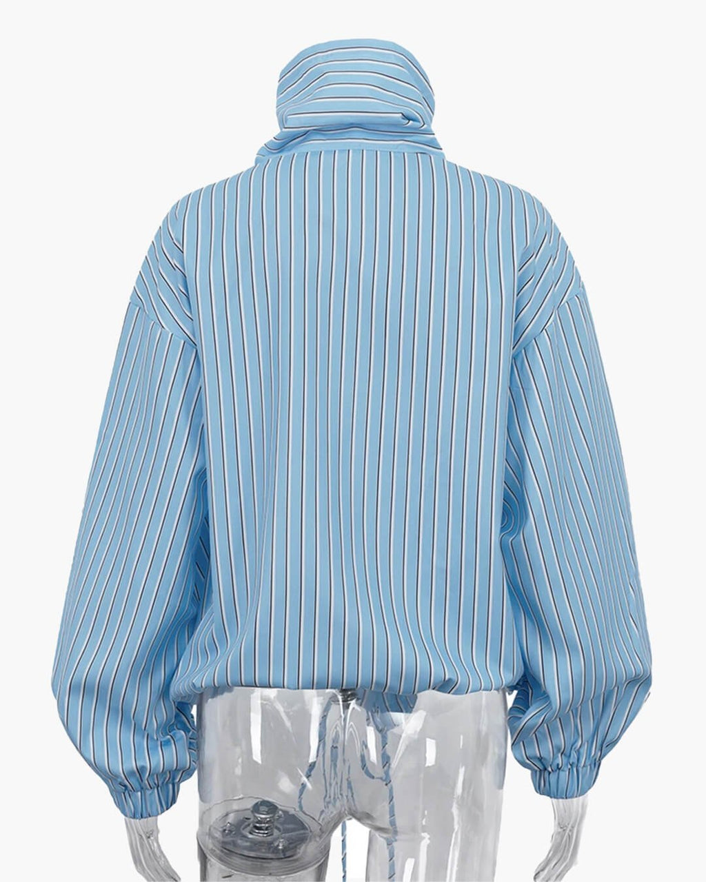 Carla Stripe High Neck Shirt