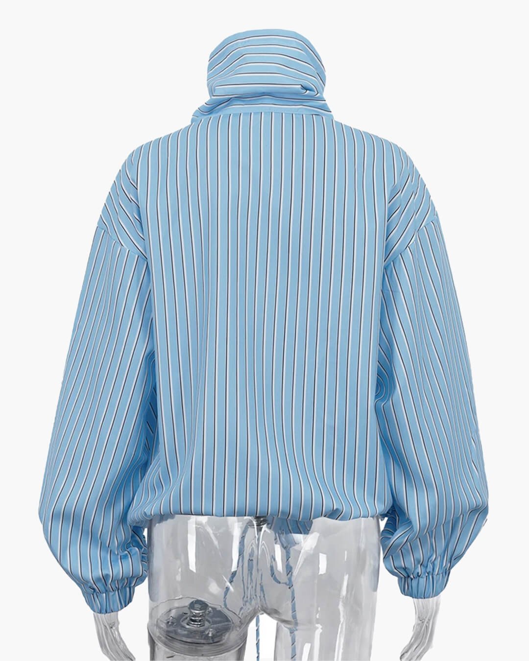 Carla Stripe High Neck Shirt