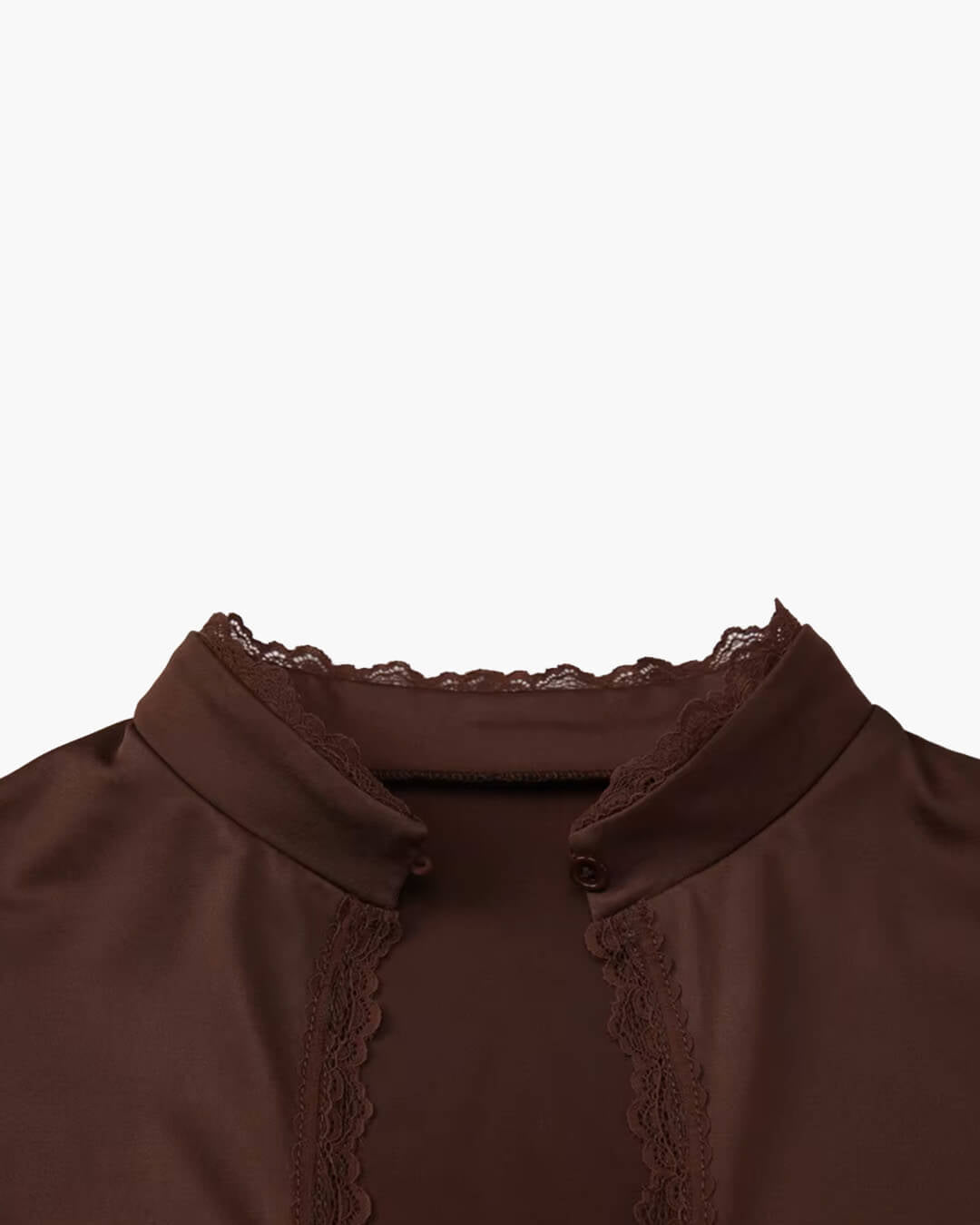 Gloria High Neck Keyhole Blouse