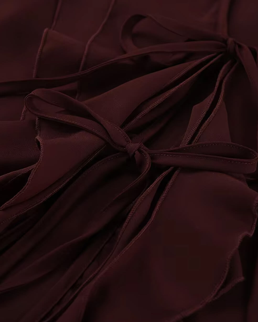 Linda Tie Neck Ruffled Blouse
